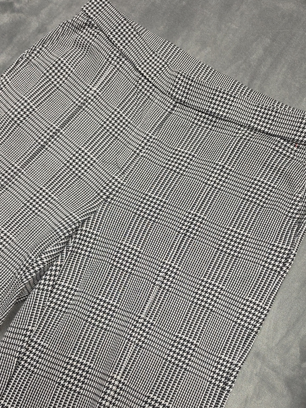 J. Jill Black & White Glen Plaid Wide Leg Pants